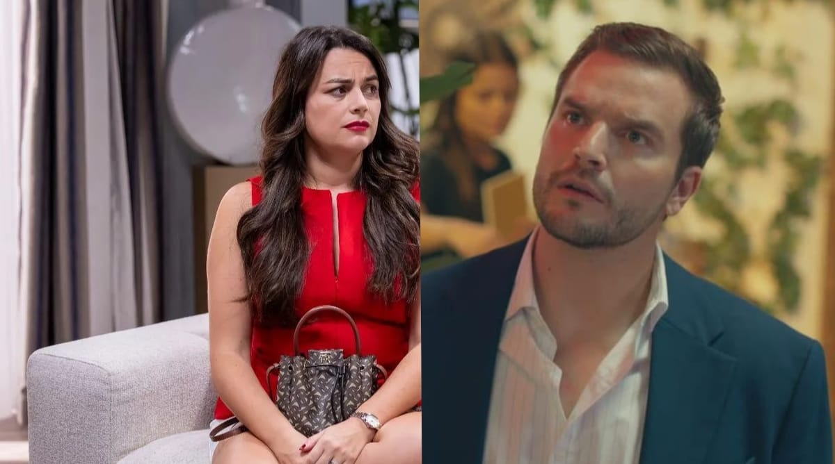 Amália e Tomás em momento de traição na novela Amor à Prova da TVI