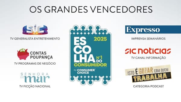 SIC e Expresso brilham na Escolha do Consumidor pelo 13º ano