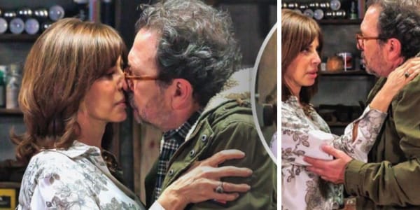 ‘A Herança’: Antes de ser presa, Brígida e Augusto trocam um beijo inesperado