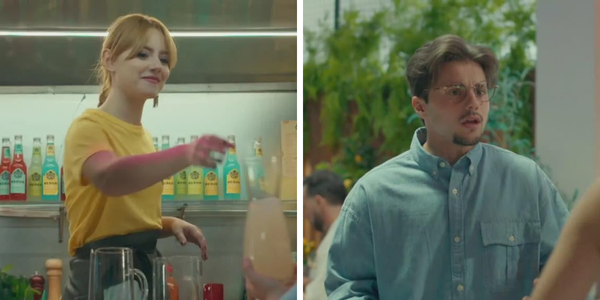 Ana beija André depois de beber demasiado na novela Amor à Prova