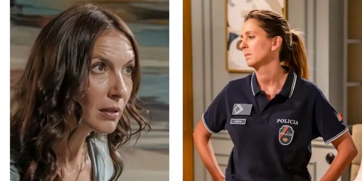 Olga apanhada em falso pela polícia em A Promessa